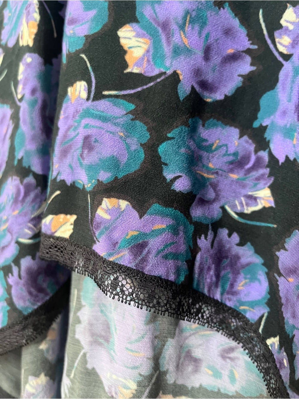 Zadig & Voltaire Risty Roses Lace-Trim High-Low Slip Dress - Picture 7 of 13